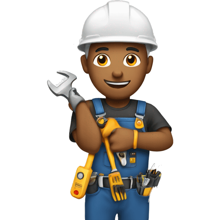 electrician with tools emoji