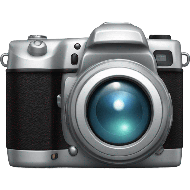 digital camera, silver emoji