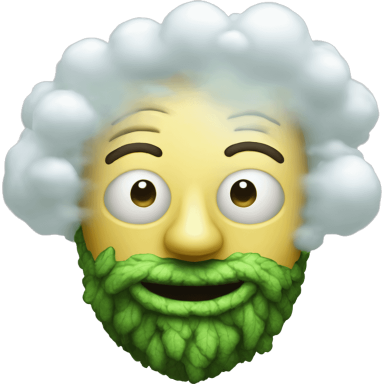 420 Person beakerbong face portrait beakerbong clouds emoji