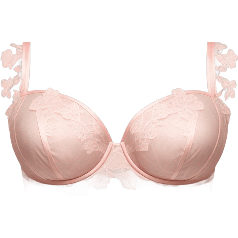 light pink lacy brassiere emoji