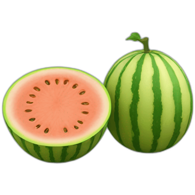 Two melons side by side emoji