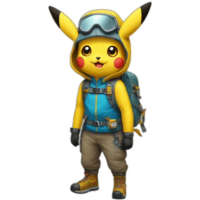 pikachu alpinist emoji