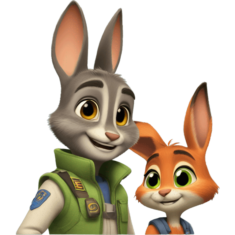 judy hopps and nick wilde emoji