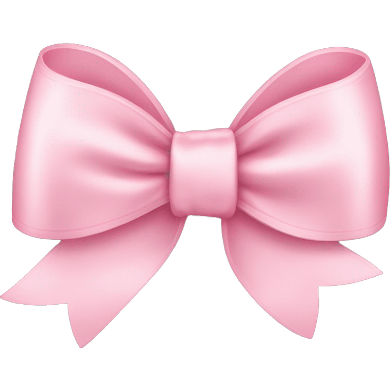 light pink ribbon bow emoji