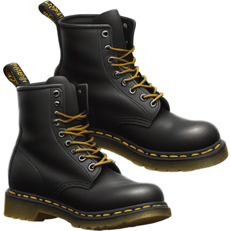 A scuffed-up pair of Doc Martens  emoji