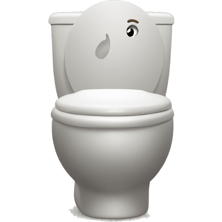 thinking face in toilet emoji