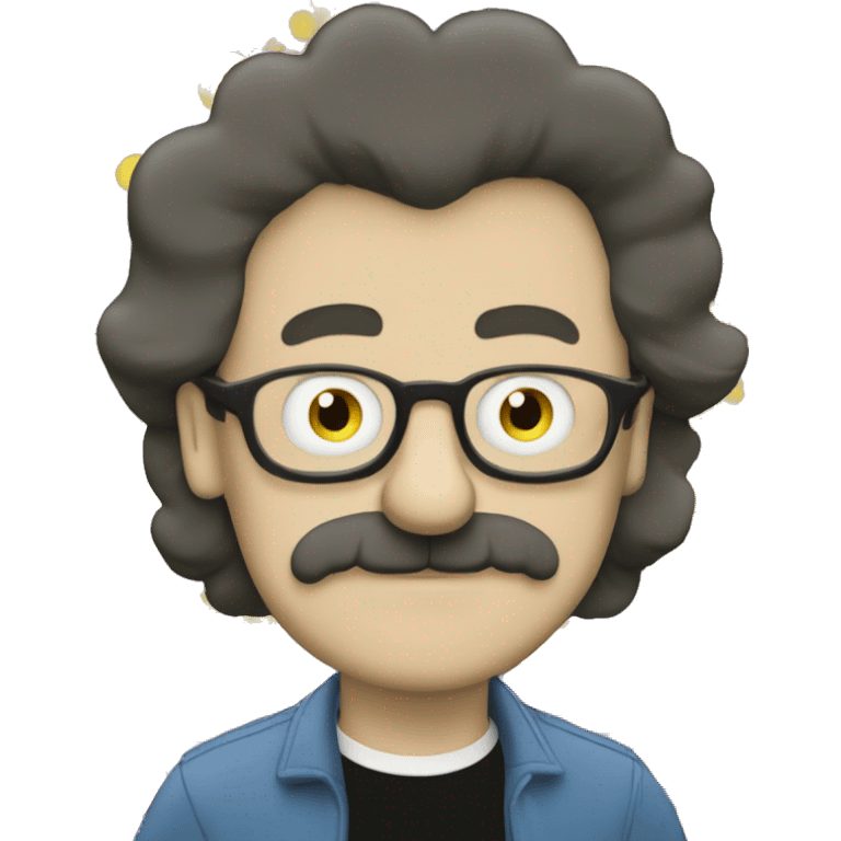 generate image of me in the style of Matt Groening, creator of the Simpsons cartoons emoji