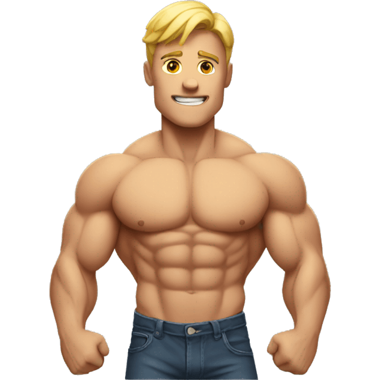 muscle boy emoji