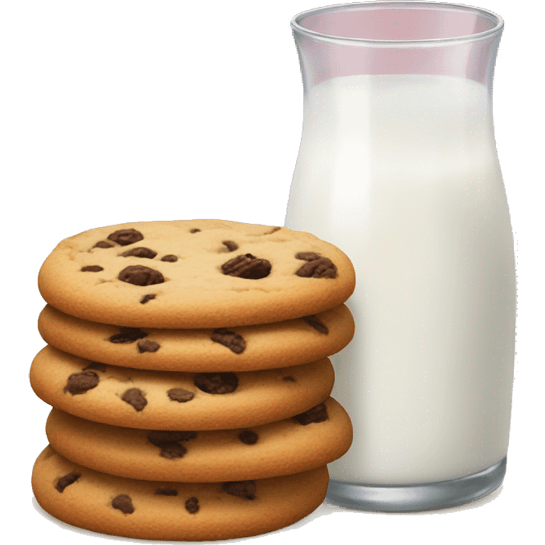 Milk and cookies emoji