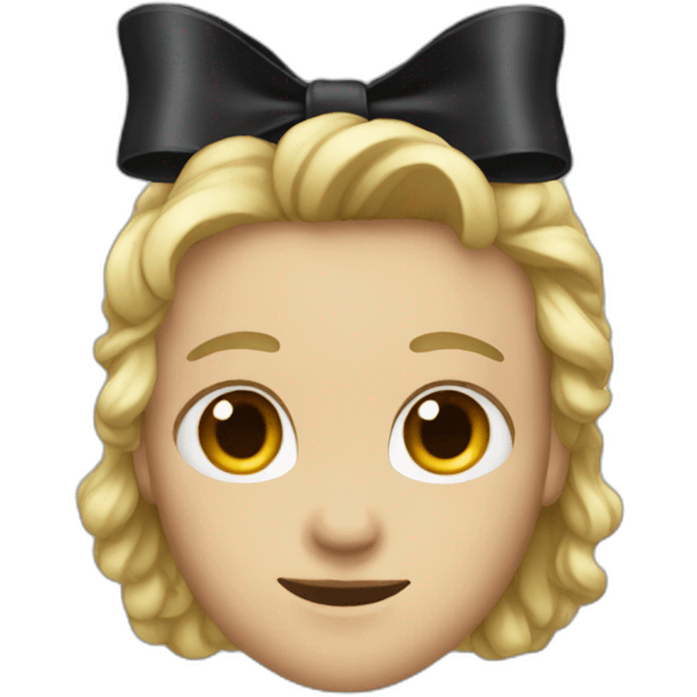 Black bow emoji