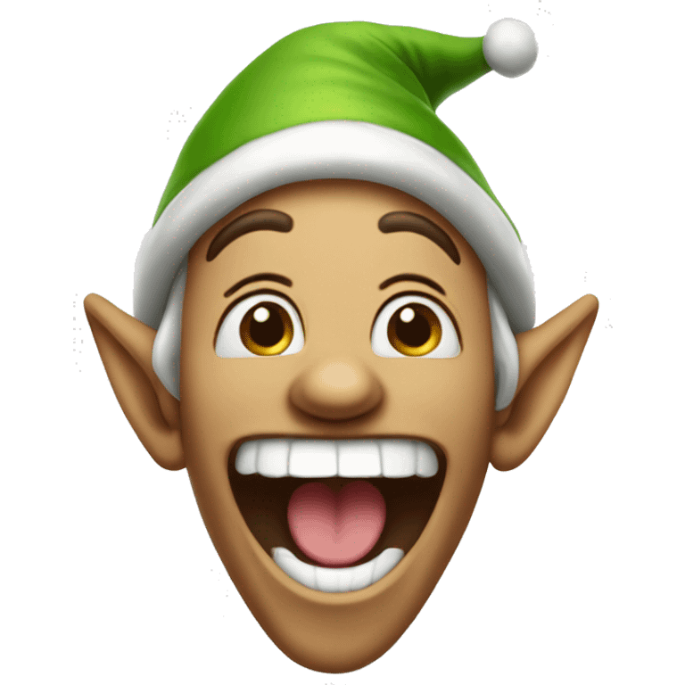 elf laughing uncontrollably emoji