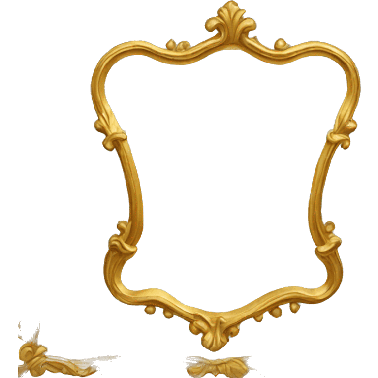  golden vintage mirror emoji