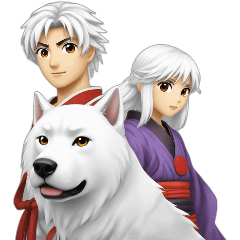 Rin and Sesshomaru (Yashahime series) emoji