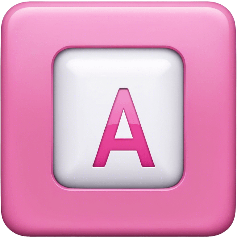 Pink square with an A in the middle  emoji