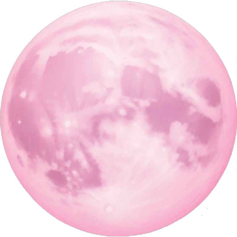 pastel pink moon emoji