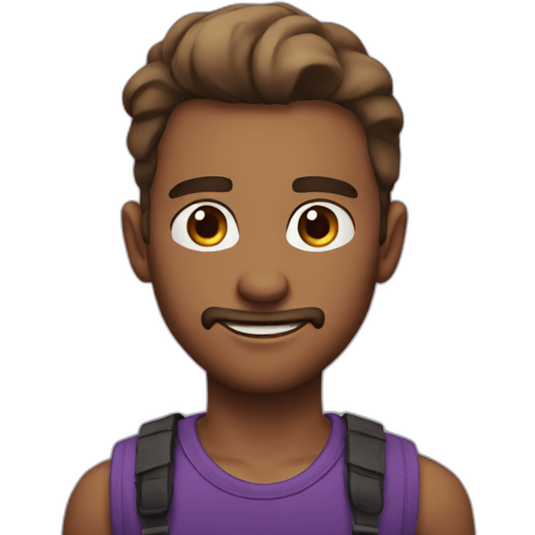 purple eyes handsome man emoji