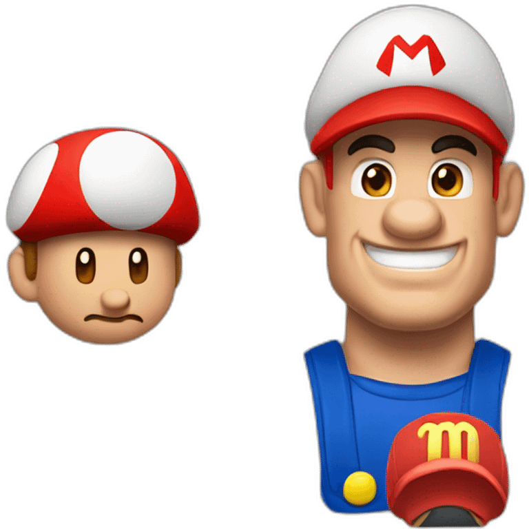 john cena with super mario cap emoji