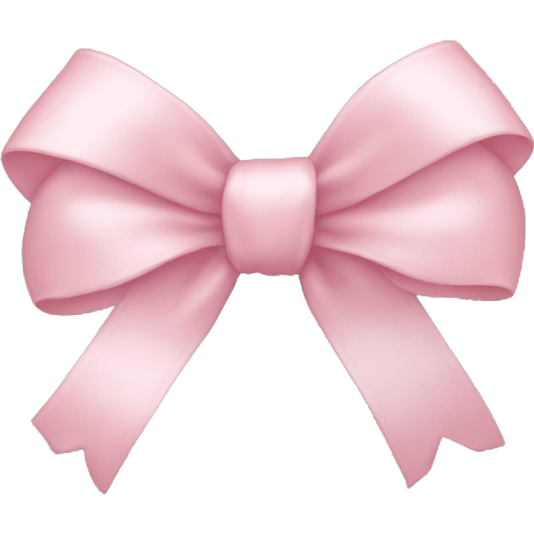 light pink ribbon bow emoji