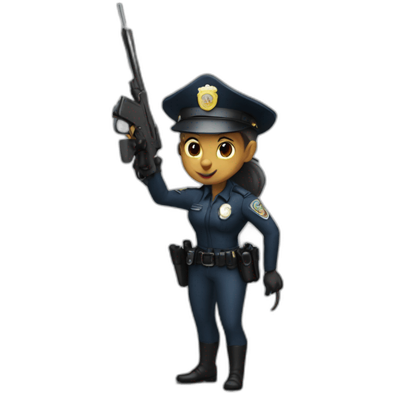 rat police woman emoji