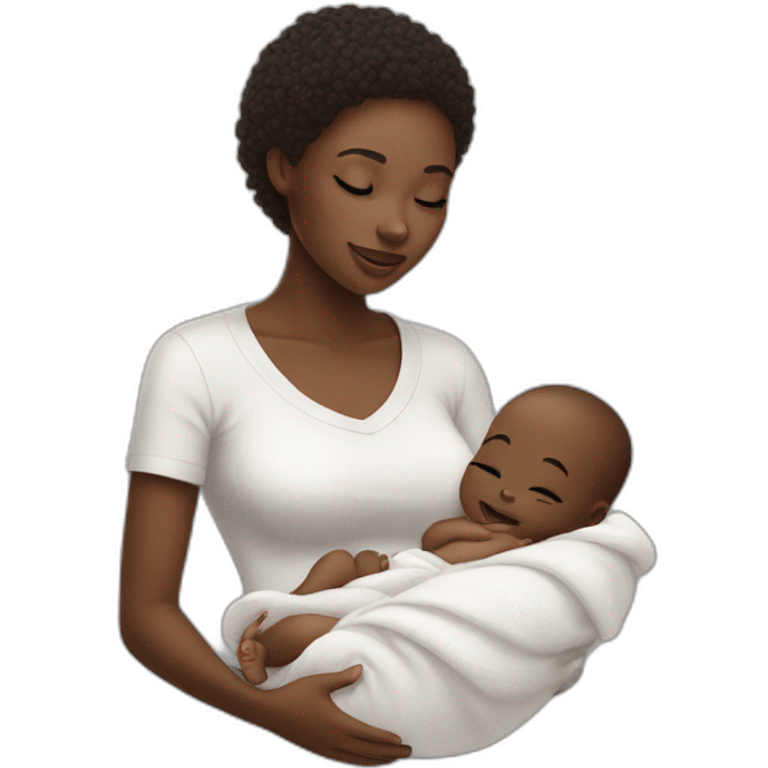 taking care of the baby white skin emoji