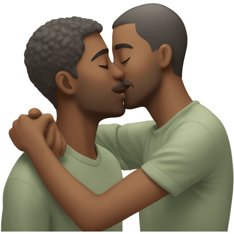 Gay kissing emoji