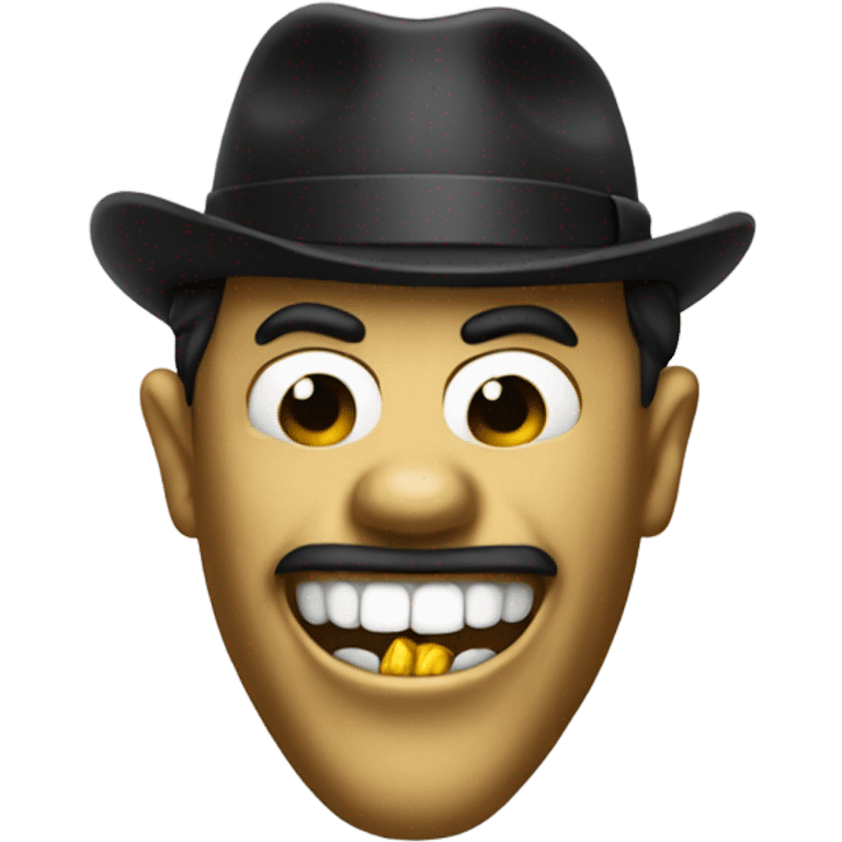 Gangster golden tooth  emoji