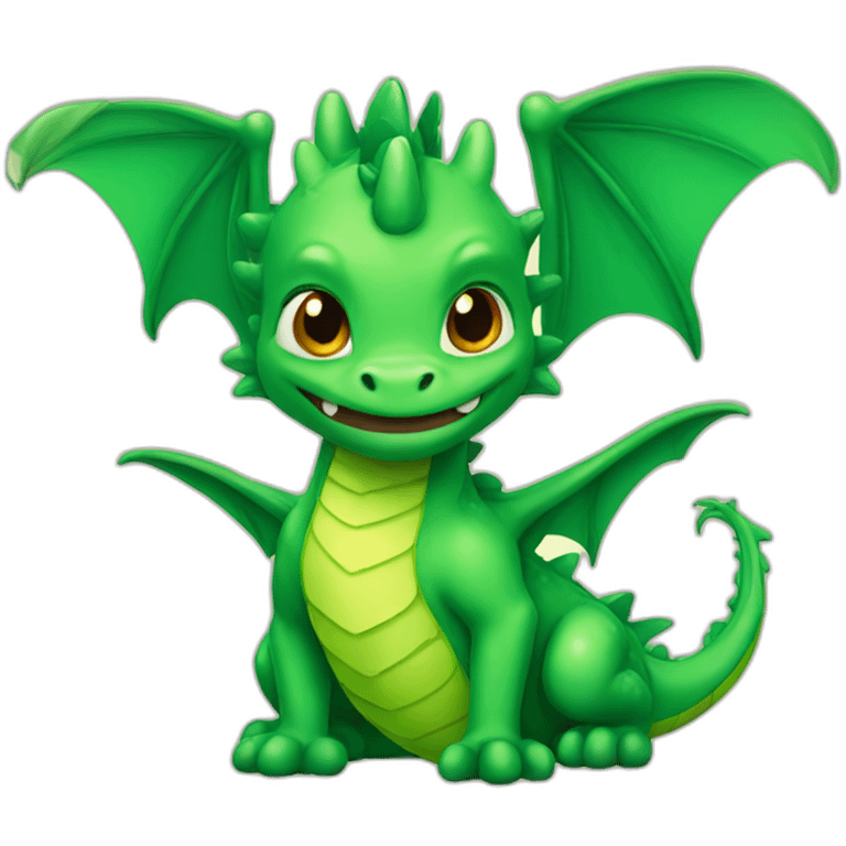 cute green dragon emoji