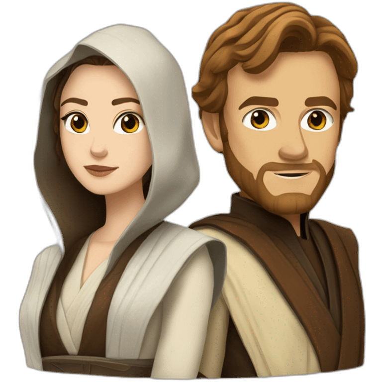 Kenobi and padmé emoji