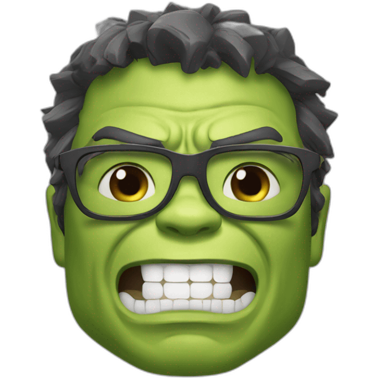 Hulk qui fait du ski alpin emoji