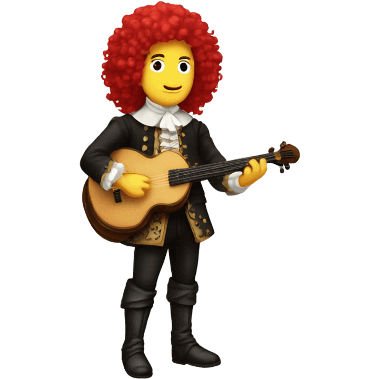 Vivaldi standing Baroque Red wig old chibi banjo emoji