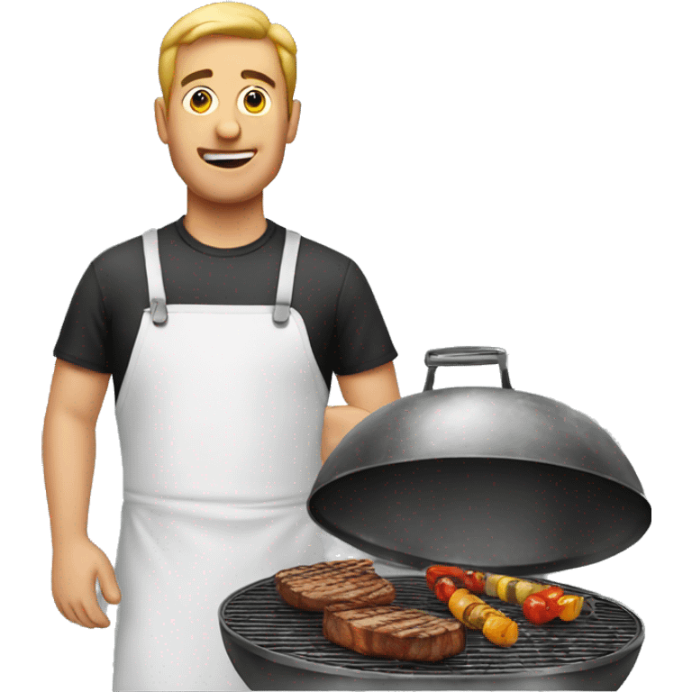 man at grill emoji