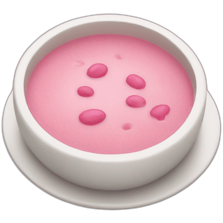 Pink soup emoji