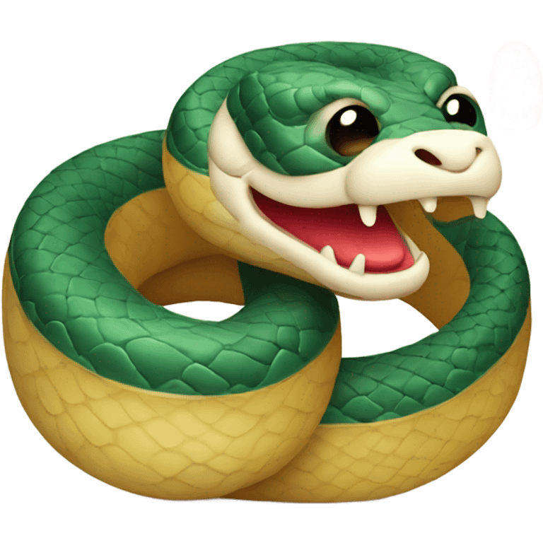 happy Chinese new year snake, cute emoji