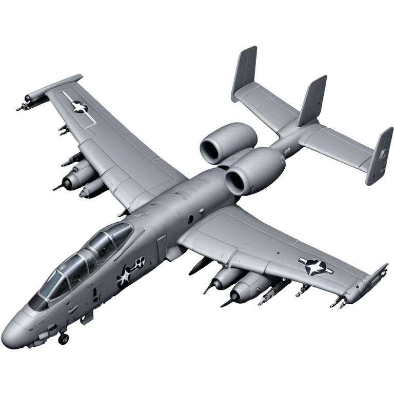 A-10 Thunderbolt II - Fairchild Republic (Grey) emoji