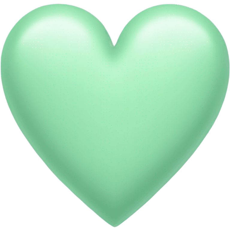 pastel green heart emoji