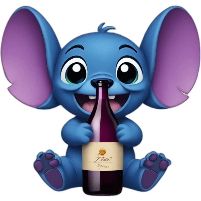 Stich with wine emoji