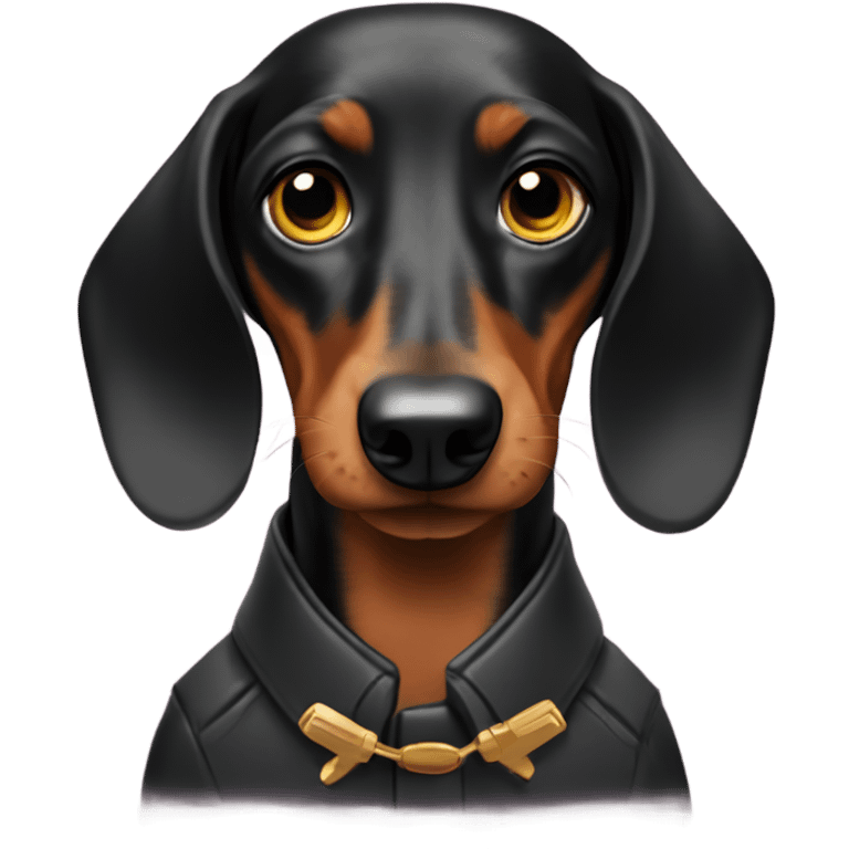 Secret agent dachshund  emoji