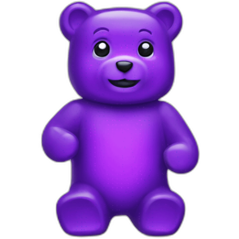 purple gummy bear emoji