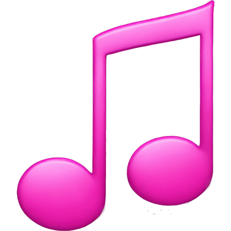 Pink music notes  emoji