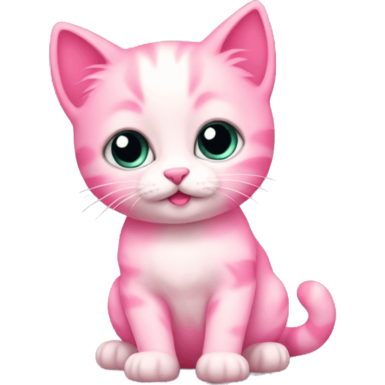 pink kitten emoji