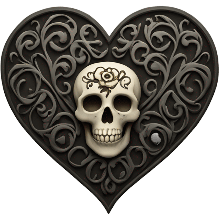 Gothic heart emoji