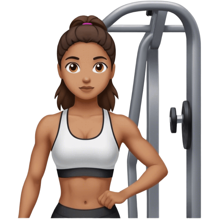 Girl in gym  emoji