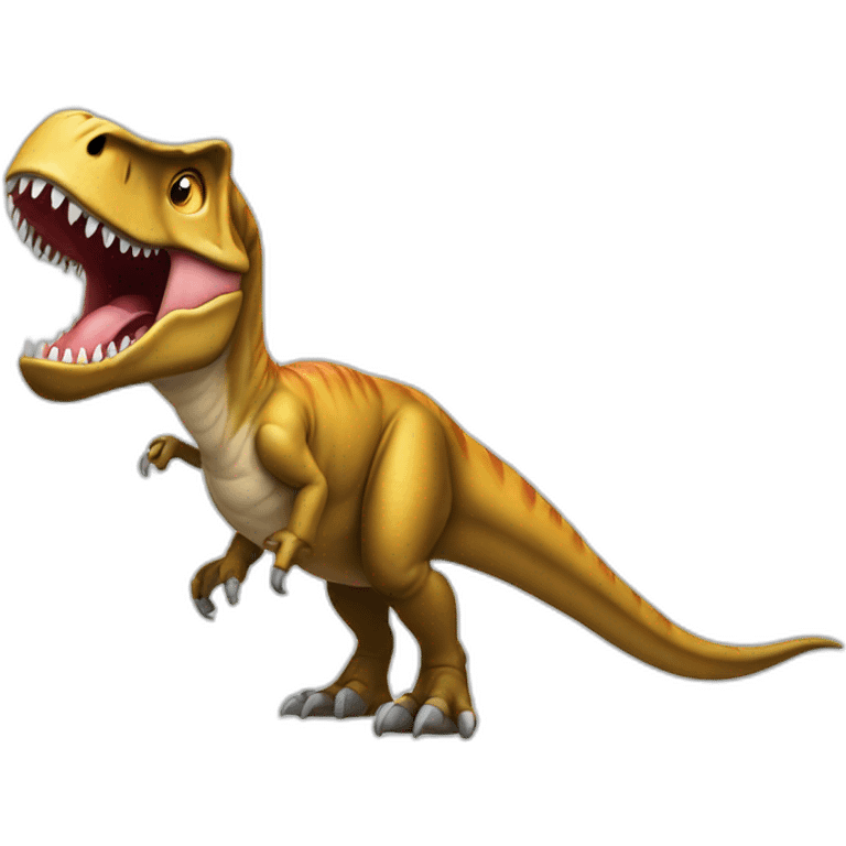 t-rex without lower jaw emoji