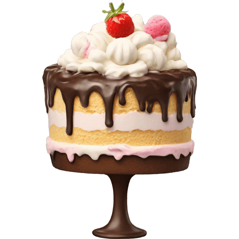 ice cream cake emoji