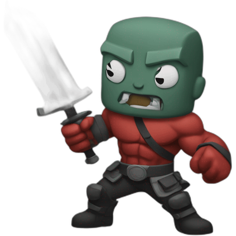 hellboy fighting emoji