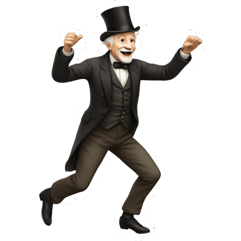 Old man Victorian Dancing  emoji