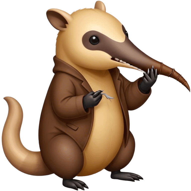 Anteater eating an ant emoji