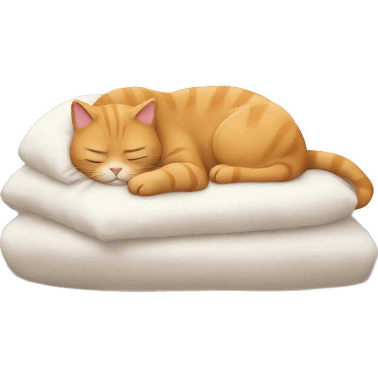 a sleeping cat emoji