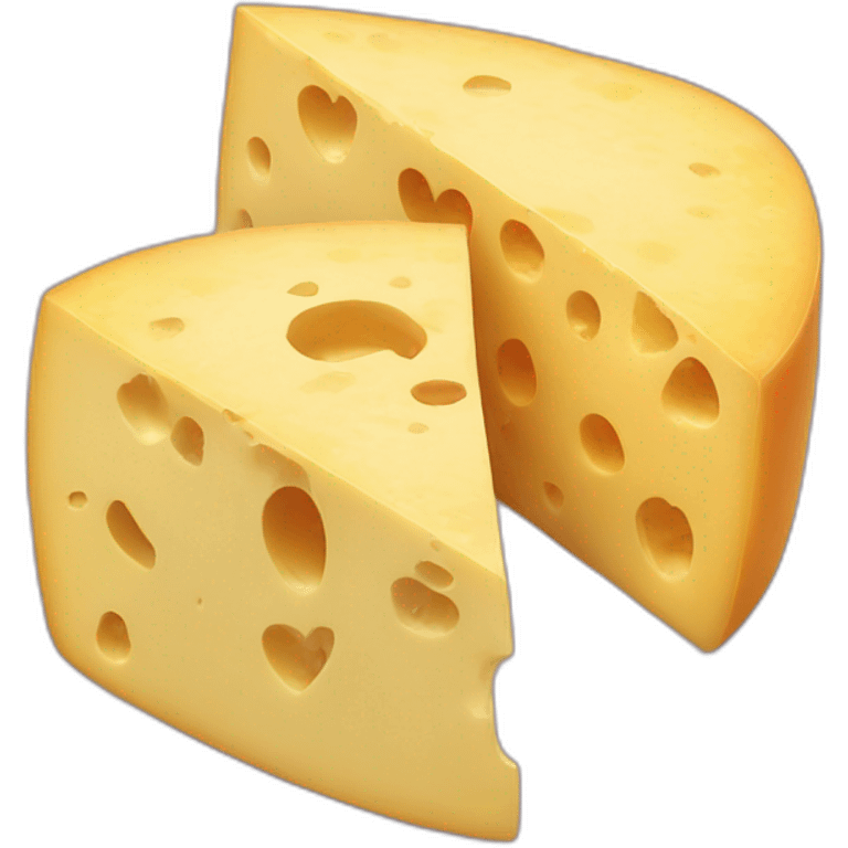 Cheese heart emoji