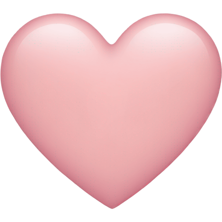 Light pink heart emoji